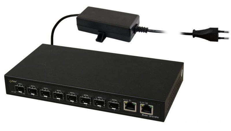 Switch optyczny PULSAR SFG10F8 (8xSFP, 2xRJ45)