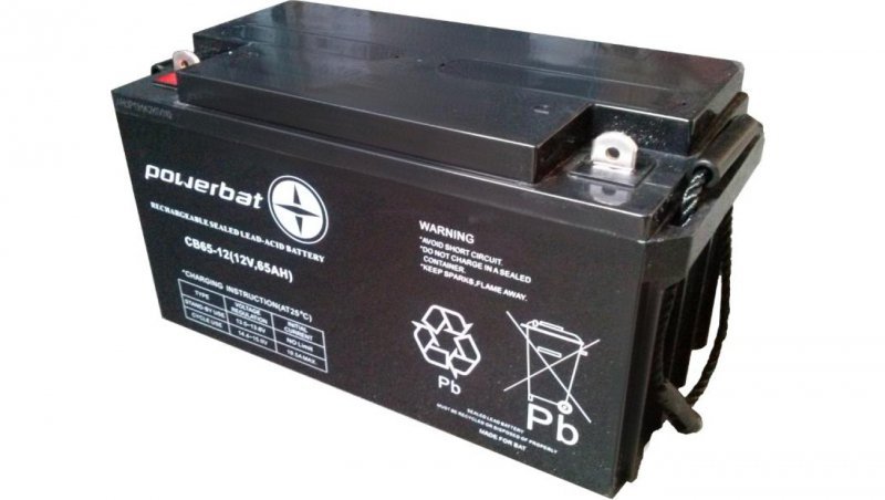 Akumulator AGM Powerbat 12V 65Ah