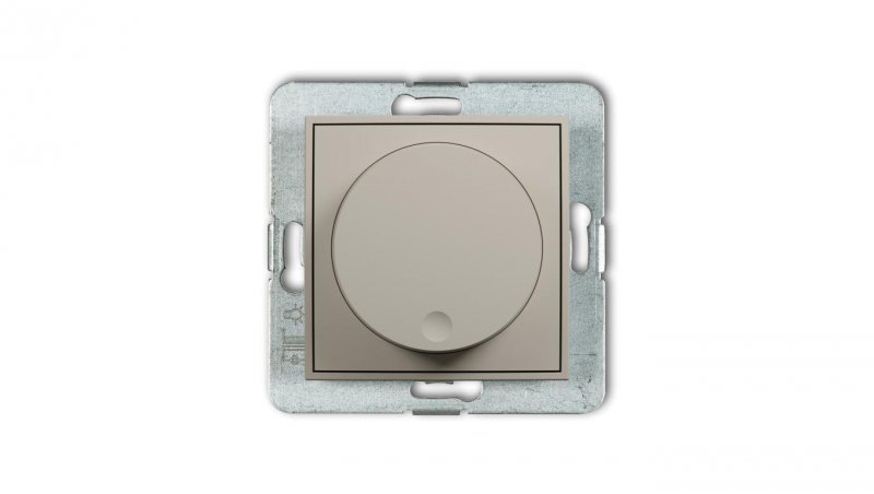 MINI Mechanizm elektronicznego regulatora oświetlenia przyciskowo-obrotowego taupe 60MRO-1