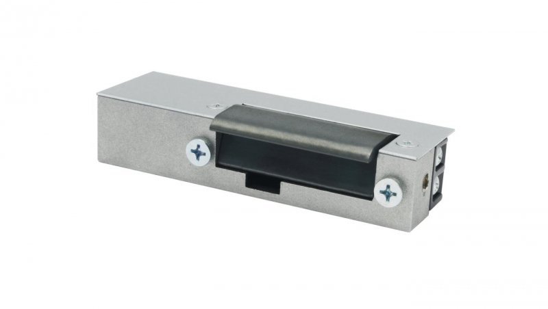 Elektrozaczep EL1‑005 wzmocniony do furtek, ze stalowym zaczepem 12V DC