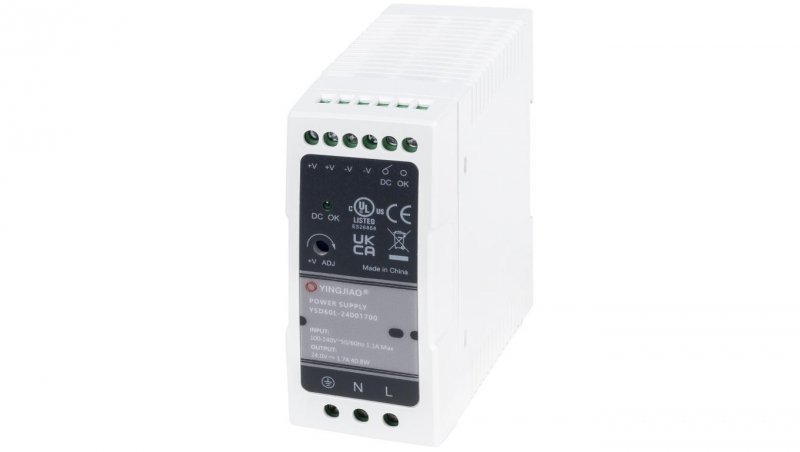 Zasilacz Yingjiao DIN YSD60L 124V 1,7A 40W