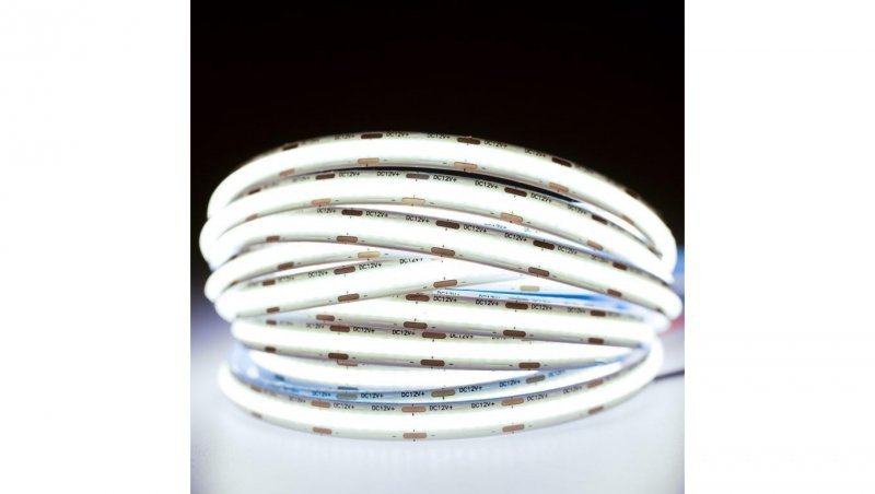 Taśma LED Pasek COB 12V 250W 9600LED Zimna 8mm 25m