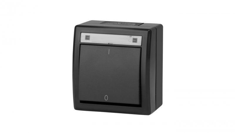 AQUANT 2K łącznik natynkowy 2-biegunowy IP55 antracytowy 5003-17