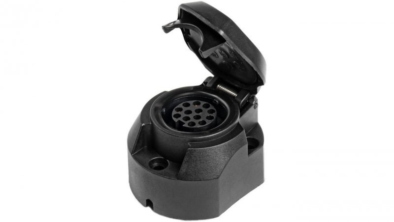 Gniazdo przyczepowe 13-pin 12V plastikowe na kabel