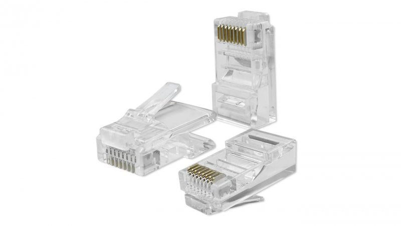 Qoltec Wtyk złącze modularne RJ45 CAT6 UTP Pozłacane styki 10 sztuk