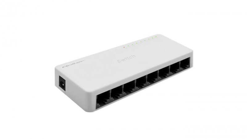 Qoltec SWITCH Przełącznik sieciowy 8 x port RJ45 100Mbps Fast Ethernet LAN