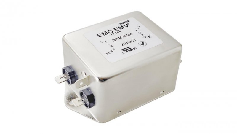 Jednofazowy filtr EMI Akyga EMC EMV EN2090-16-F 16A 120-250VAC 50/60Hz