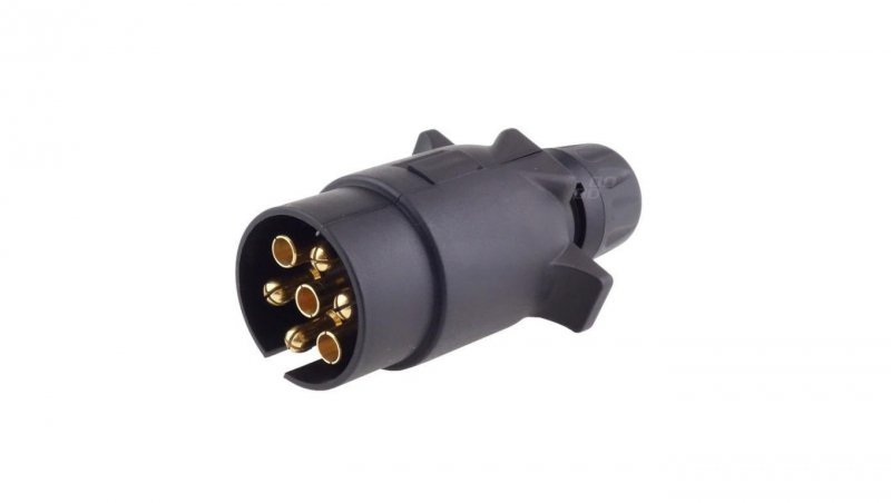 Wtyczka przyczepowa 7-pin 12V/24V plastikowa na kabel AMIO