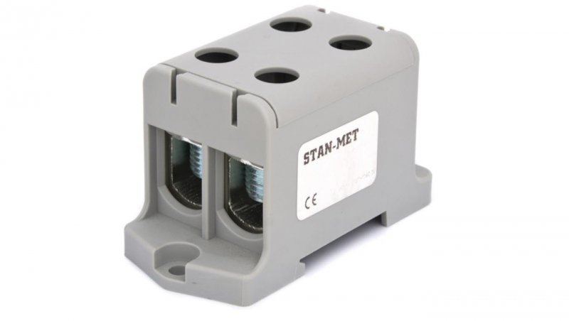 Złączka szynowa gwintowa al/cu 2x240mm2 szara WLZ-35P/2x240SZ