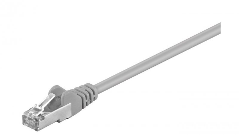 CAT 5e Kabel łączący, F/UTP, Szary - Długość kabla 50 m