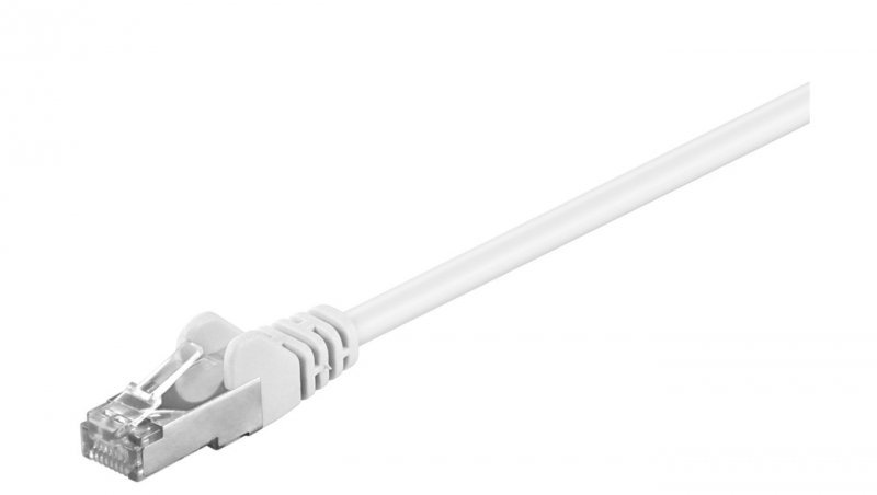 CAT 5e Kabel łączący, F/UTP, biały - Długość kabla 10 m