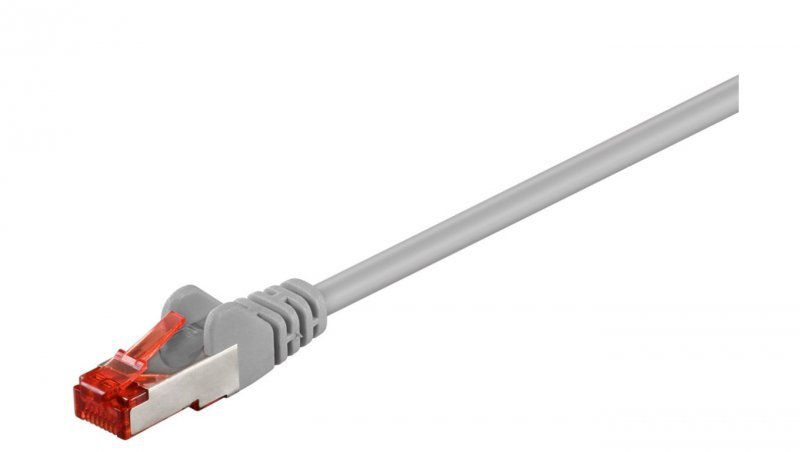 CAT 6 Kabel łączący, S/FTP (PiMF), Szary - Długość kabla 2 m