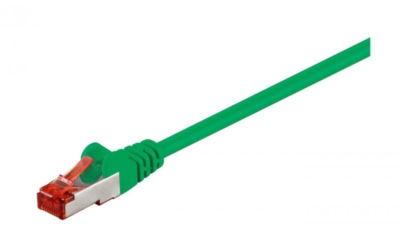 CAT 6 Kabel łączący, S/FTP (PiMF), Zielony - Długość kabla 2 m