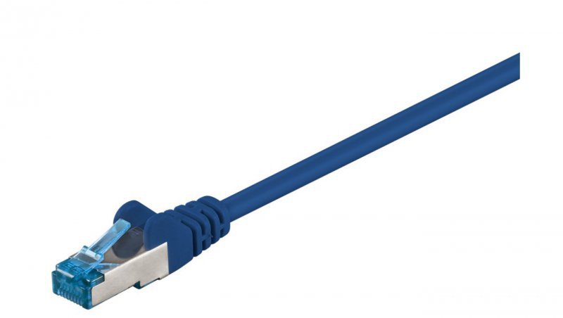 CAT 6AKabel łączący, S/FTP (PiMF), Niebieski - Długość kabla 30 m
