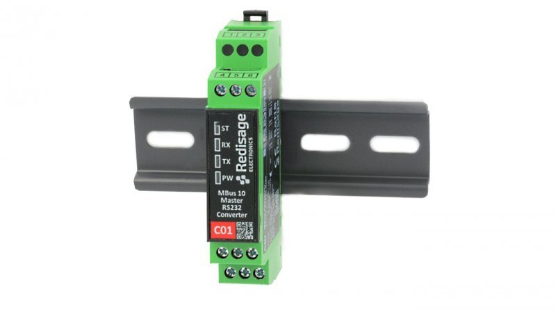 Konwerter MBus 10 na pasywny RS232 Izolacja 1kV DC