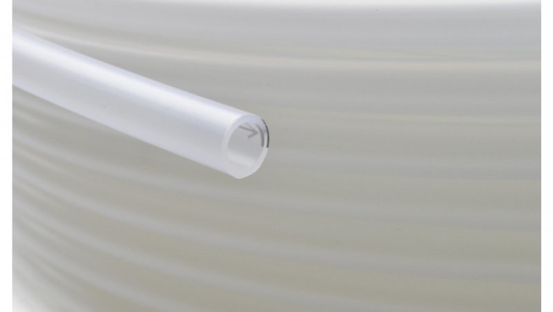 Przewód pneumatyczny PA poliamidowy kalibrowany, fi 6x4 mm, biały (krążek 100 m)