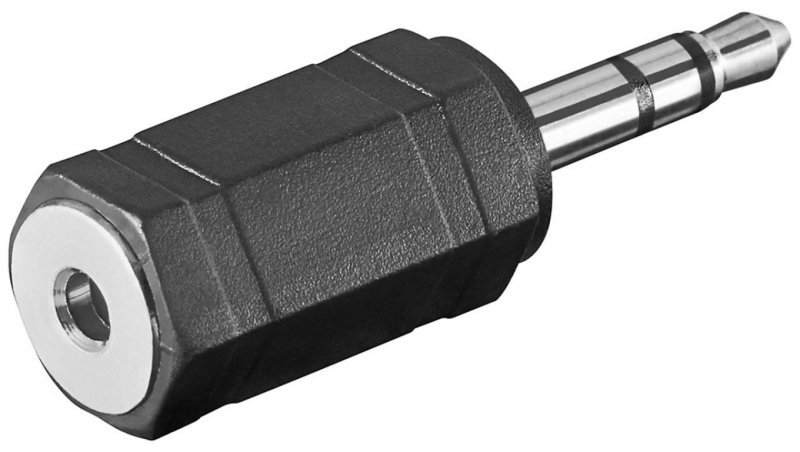 Adapter do słuchawek, wtyk jack AUX 3,5 mm na 2,5 mm - Połączenie typu Wtyk jack 3,5 mm (3-pinowy, stereo)