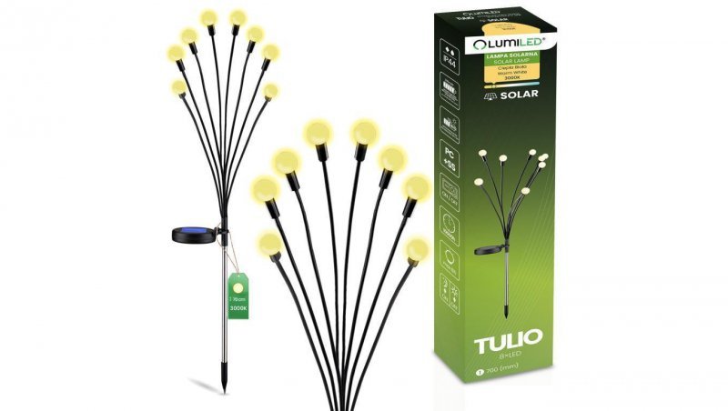Lampa Solarna Dmuchawiec Kuleczki 70 cm TULIO IP44 3000K LUMILED