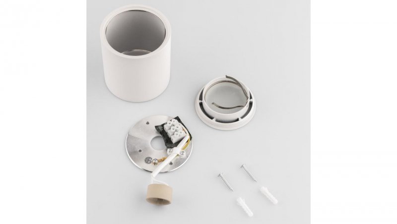 Oprawa Natynkowa HALOGENOWA Spot Tuba Stała EGIO GU10 LUMILED Okrągła IP44 Hermetyczna Biała 83mm