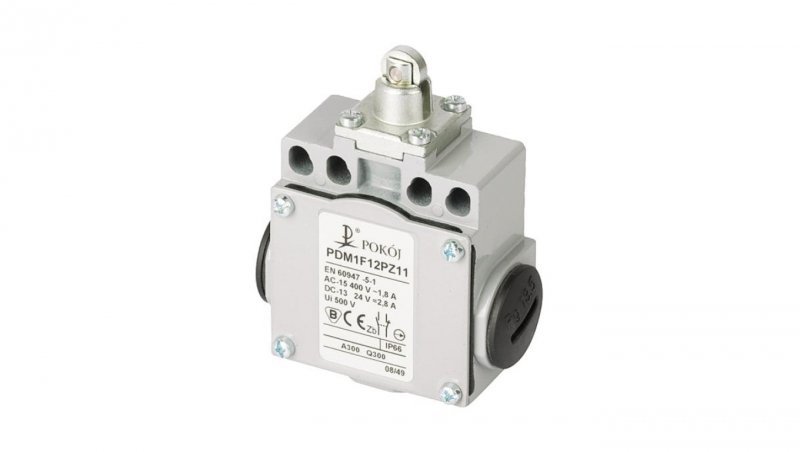 Wyłącznik krańcowy 1R 1Z migowy popychacz stalowy z rolką stalową Ø11 PDM1F12PZ11 A37-5660