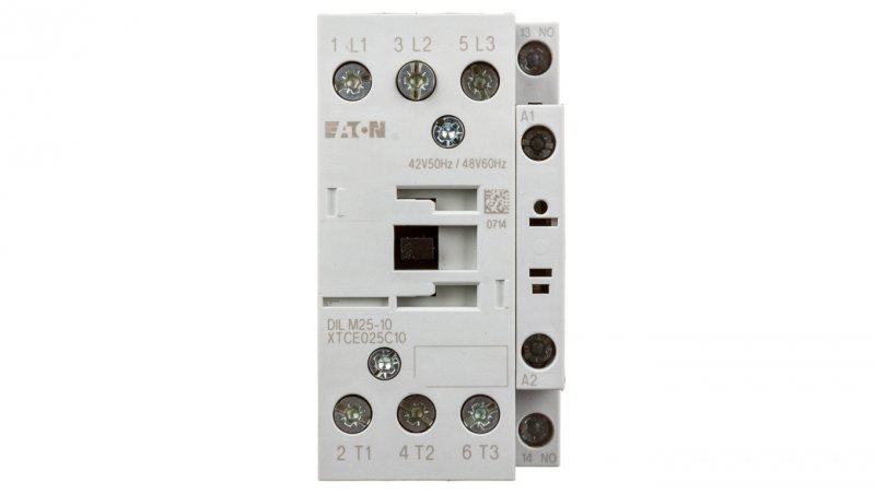 Stycznik mocy 25A 3P 42V AC 1Z 0R DILM25-10(42V50HZ,48V60HZ) 277128