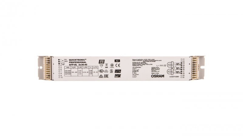Statecznik elektroniczny 2x36-40W 220-240V QTP-DL 4008321117922