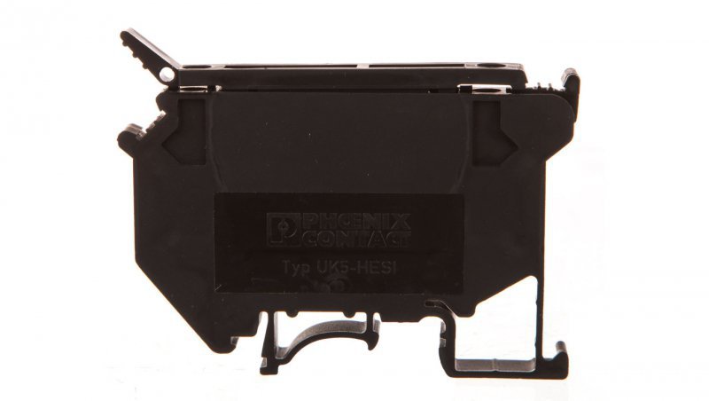 Złączka szynowa na bezpiecznik 5x20/25/30 5 2-przewodowa 0,2-4mm2 czarna UK 5-HESILED 24 3004126
