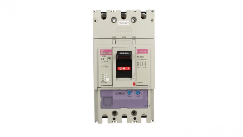 Wyłącznik mocy 3P 400A 25kA /wyzwalacz termo-magnetyczny/ EB2 400/3L 004671092
