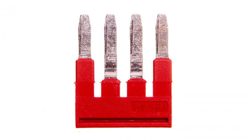 Mostek wtykany 4-biegunowy 5,2mm czerwony FBS 4-5 3030187 /50szt./