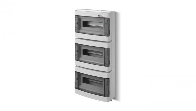 Rozdzielnica modułowa 3x12 EP-LUX PLUS RN 3/36 drzwi transparentne (N+PE) IP40 1908-01