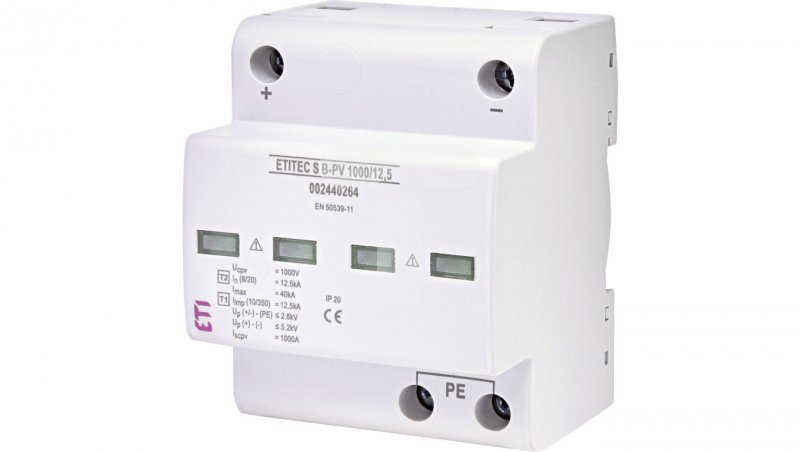 Ogranicznik przepięć PV Typ 1 B 1000V DC 12kA ETITEC S B-PV 1000/12,5 002440264