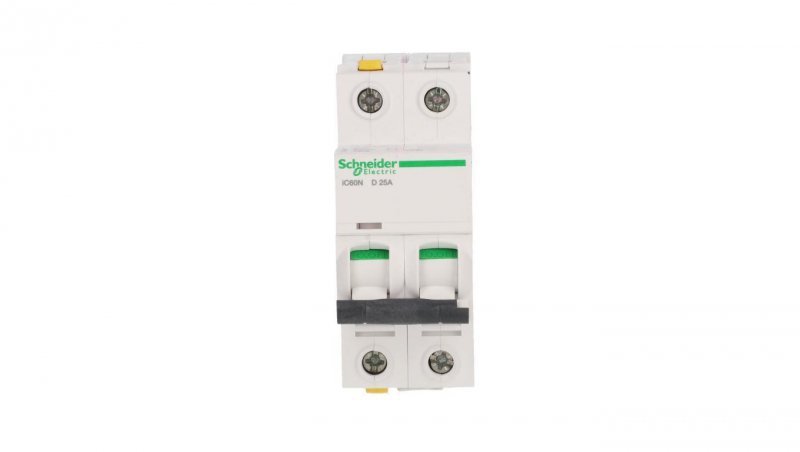 Wyłącznik nadprądowy 2P D 25A 6kA AC iC60N-D25-2 A9F05225