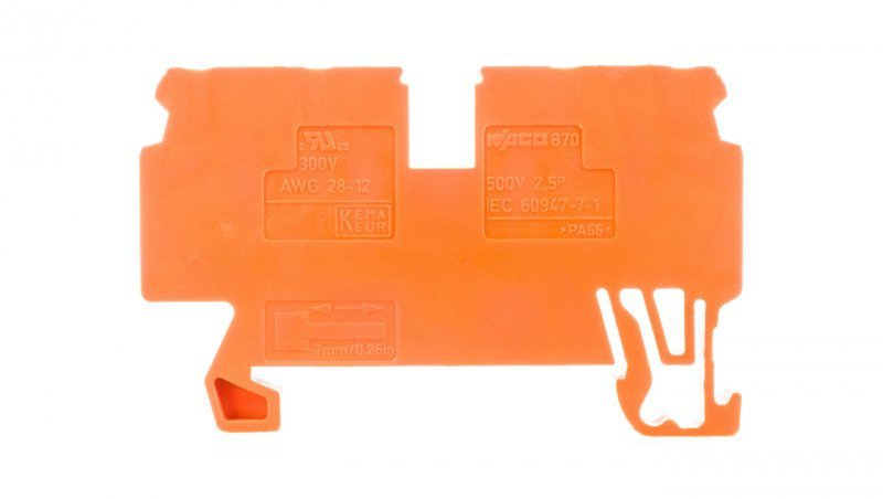 Złączka 4-przewodowa 2,5mm2 pomarańczowa 870-832