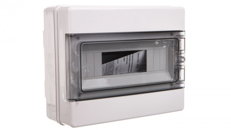 Rozdzielnica modułowa 1x12 natynkowa drzwi transp. seria 620 IP65 280x220x100 szara EC62012
