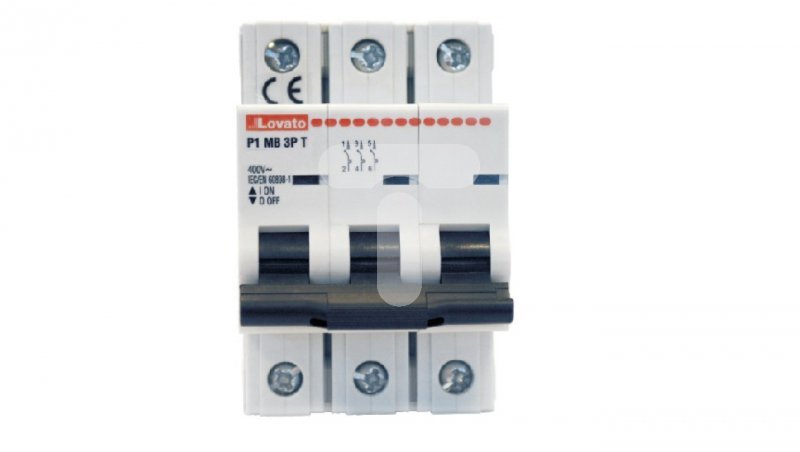 Ogranicznik mocy 3P 25A 10kA P1MB3PT25