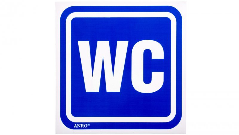 Tabliczka ostrzegawcza /Oznaczenie WC 100x100/ 61/H/F