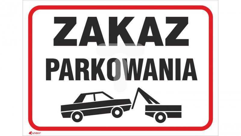 Tabliczka ostrzegawcza /Zakaz parkowania/ 89/L/P