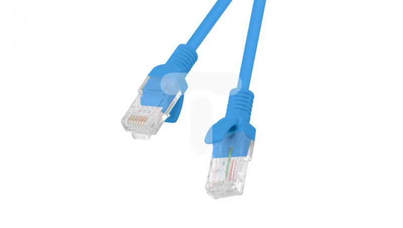 Kabel krosowy patchcord U/UTP kat.5e 0,5m niebieski PCU5-10CC-0050-B