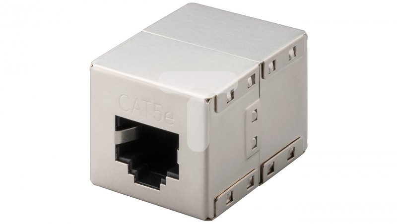 Adapter (przelotka) RJ45/RJ45 kat.5e ekranowany 15027