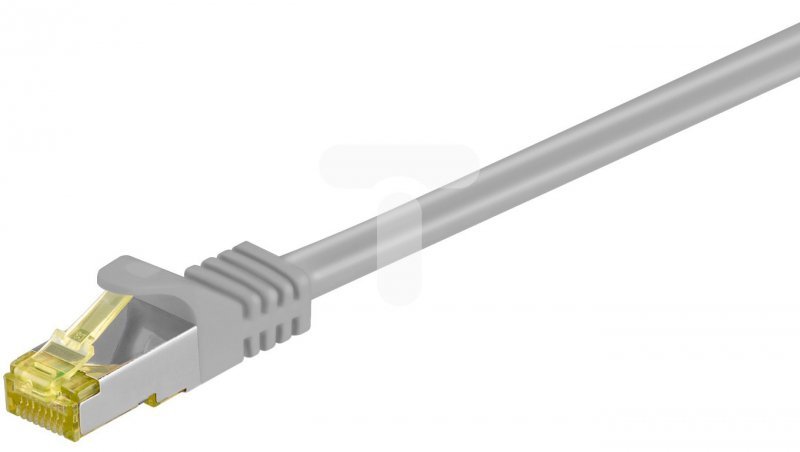Kabel krosowy patchcord S/FTP (PiMF) kat.6A LSZH szary 10m 91639