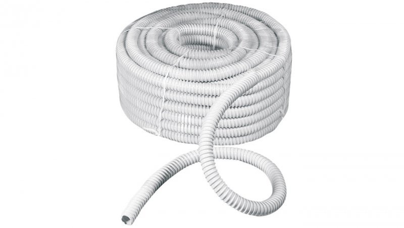 Rura spiralna wysokoelastyczna szara PVC fi20 ECGFE20 /30m/
