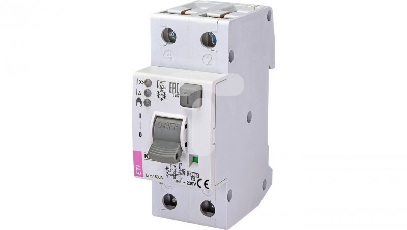 Wyłącznik różnicowonadprądowy 1+N 16A B 30mA typ A KZS-2M2p EDI A 002172406
