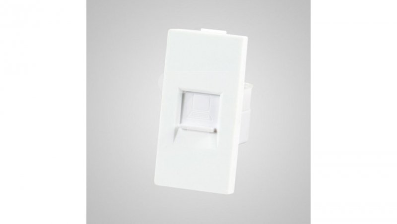 TouchMe Moduł 1/2 gniazdo komputerowe RJ45 białe TM903W