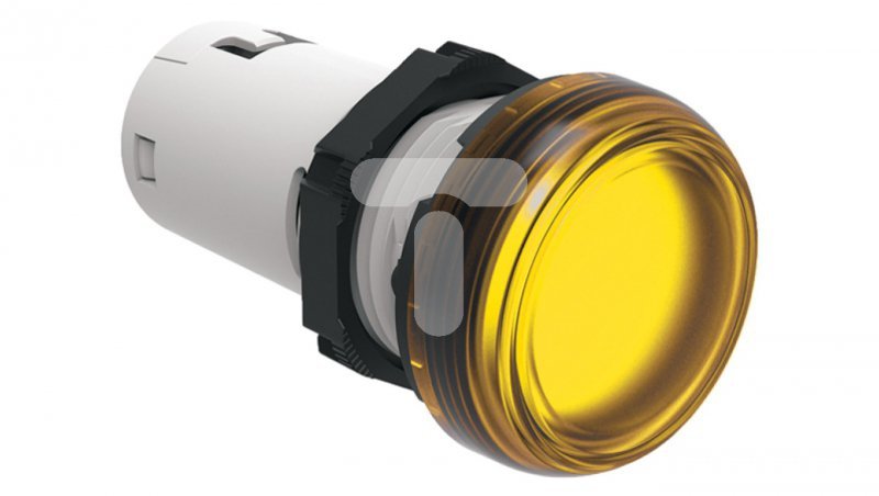Lampka sygnalizacyjna LED jednoczęściowa żółta 230V AC LPMLM5