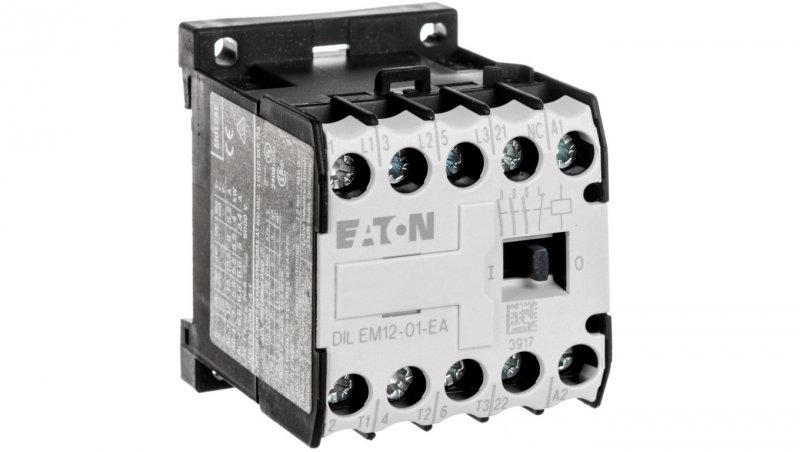 Stycznik mocy 12A 3P 230V AC 0Z 1R DILEM12-01-EA(230V50HZ,240V60HZ) 189989