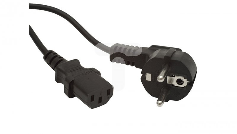 Kabel zasilający CEE 7/7 - IEC 320 C13 1.8m czarny CA-C13C-10CC-0018-BK