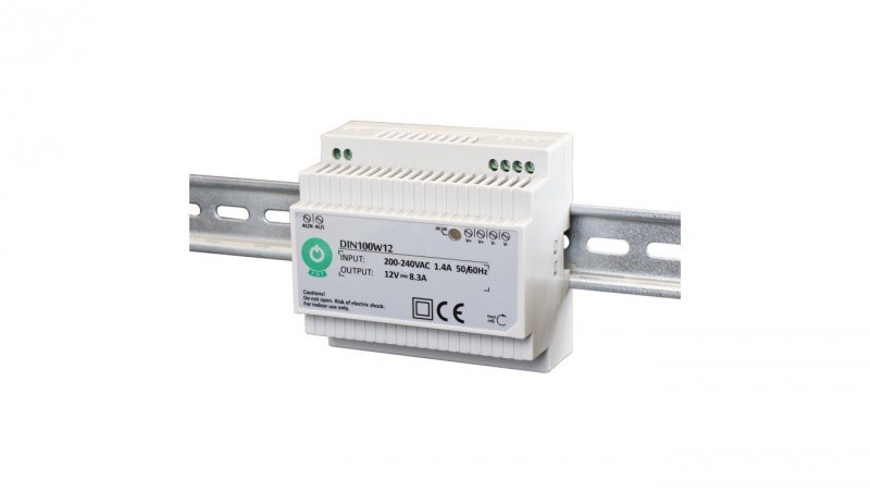 Zasilacz POS na szynę DIN 100W 24V DC 4,15A DIN100W24