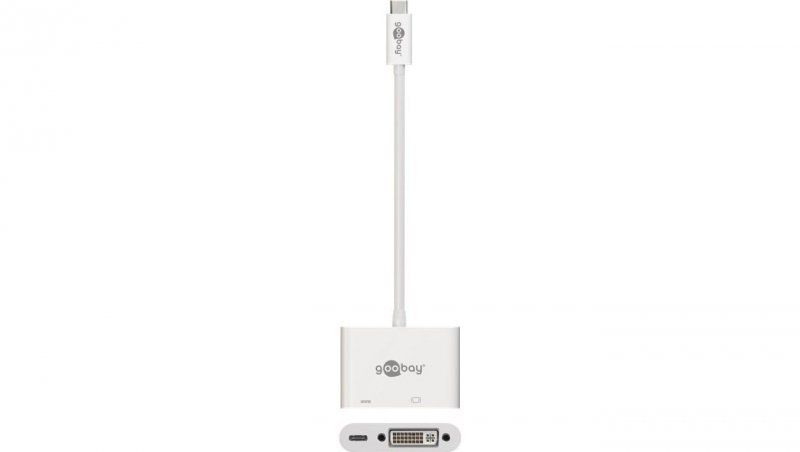 Multi adapter USB-C &gt; DVI-I + USB-C 62108