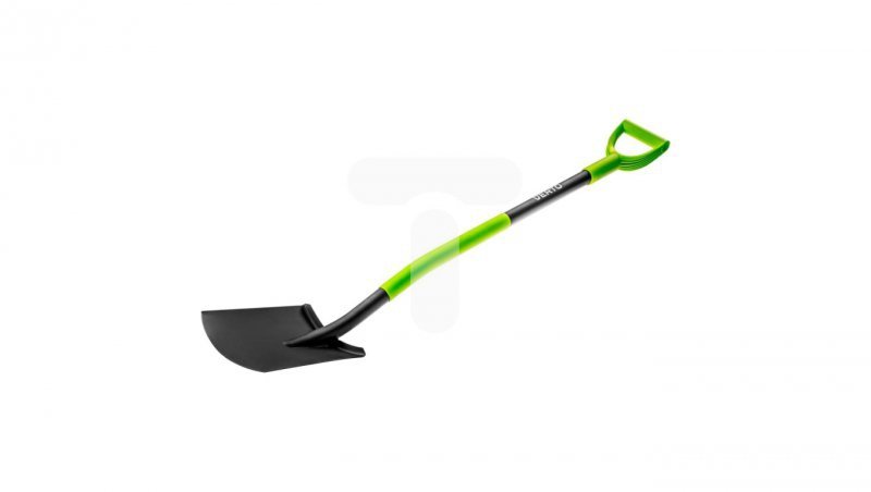 Szpadel prosty, metalowy trzonek, plastikowy uchwyt 15G011