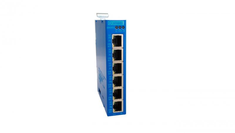 Przemysłowy Switch Ethernetowy 6xRJ45 10/100 Mb/s 24V DC 10SC0601